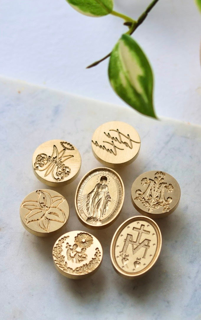 Catholic Wax Seal Stamps, The Marian Set