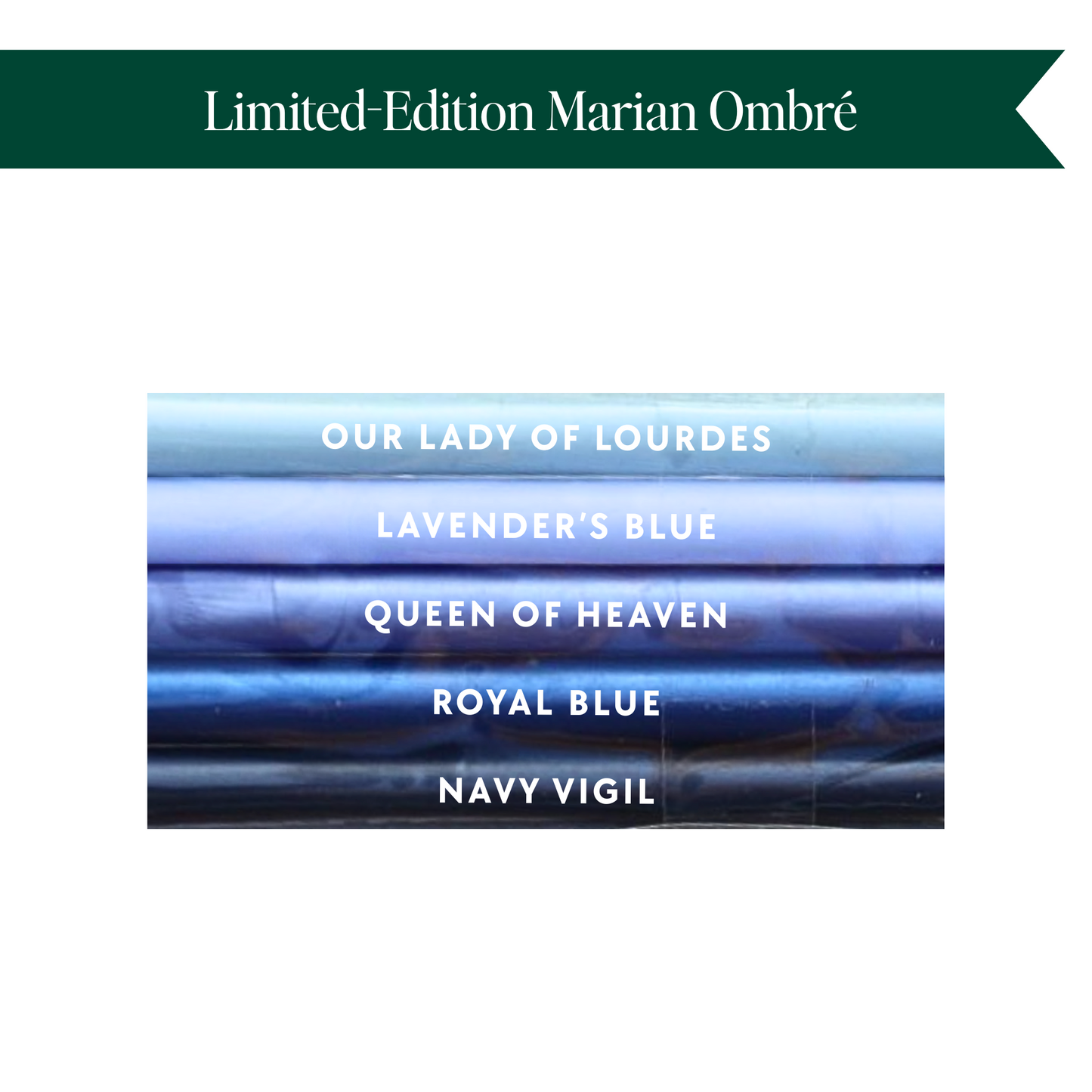 Limited-Edition Marian Ombré Sealing Wax Beads and Sticks, Catholic Wax Seal Stamp Supplies