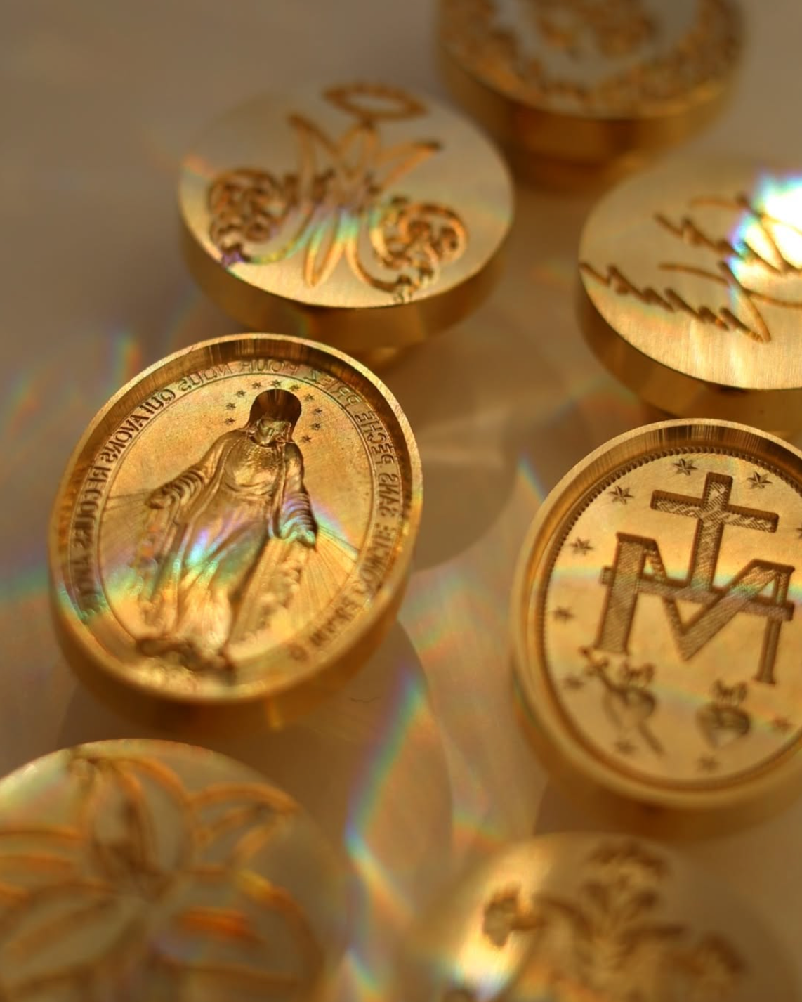 Catholic Wax Seal Stamps, The Marian Set