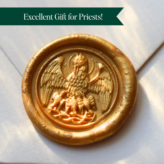 Catholic Wax Seal Stamps, Pelican Sacrifice Wax Seal Stamp, Best Ordination Gift