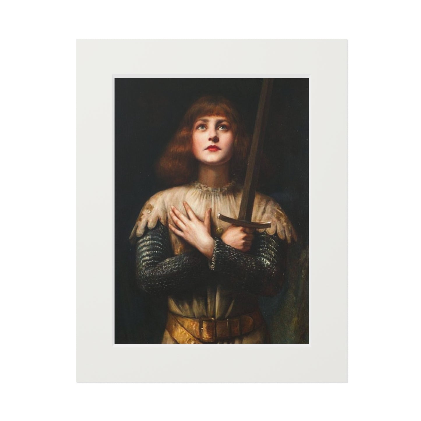 Saint Joan of Arc, Giclée Fine Art Print, Mat Included