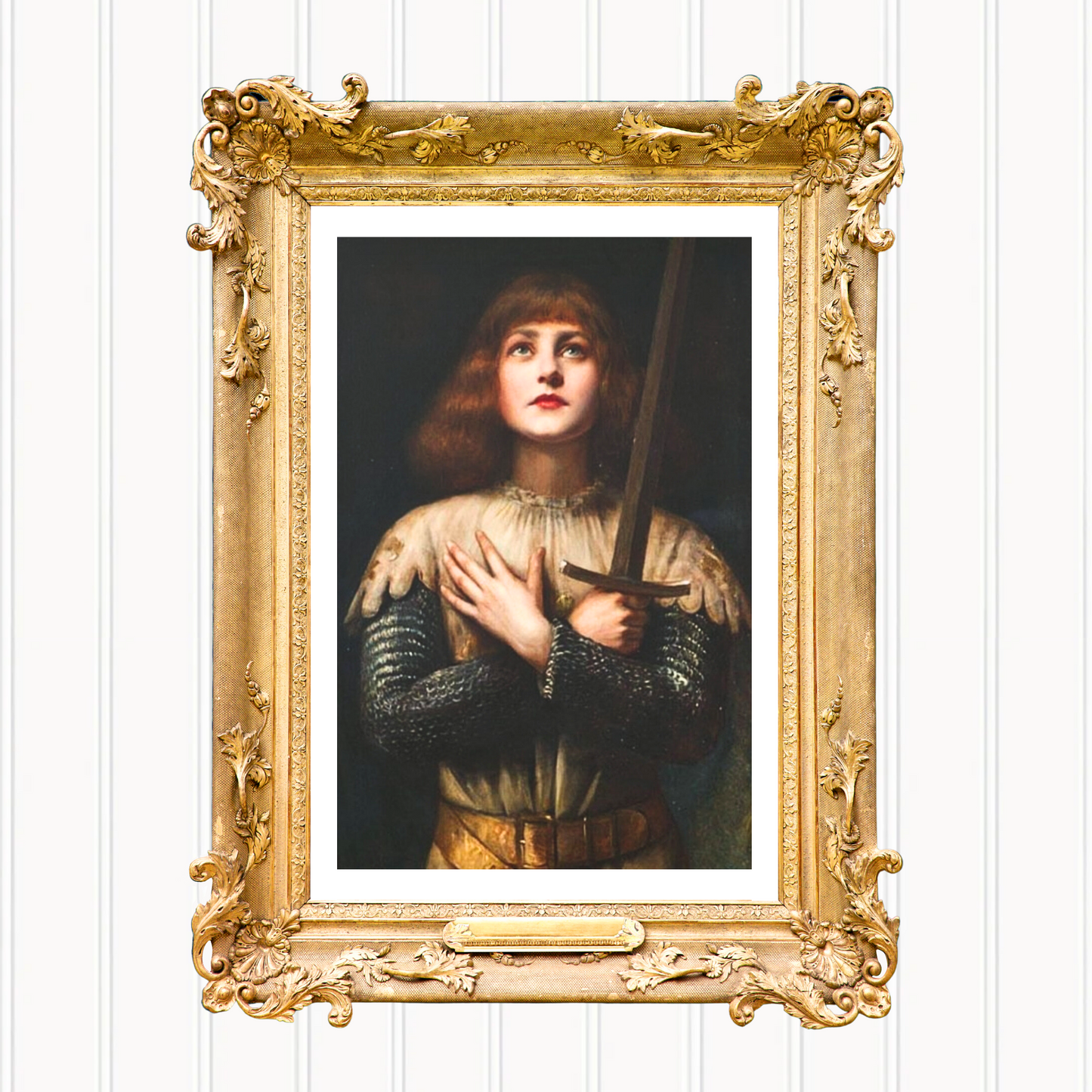 Saint Joan of Arc, Giclée Fine Art Print, Mat Included