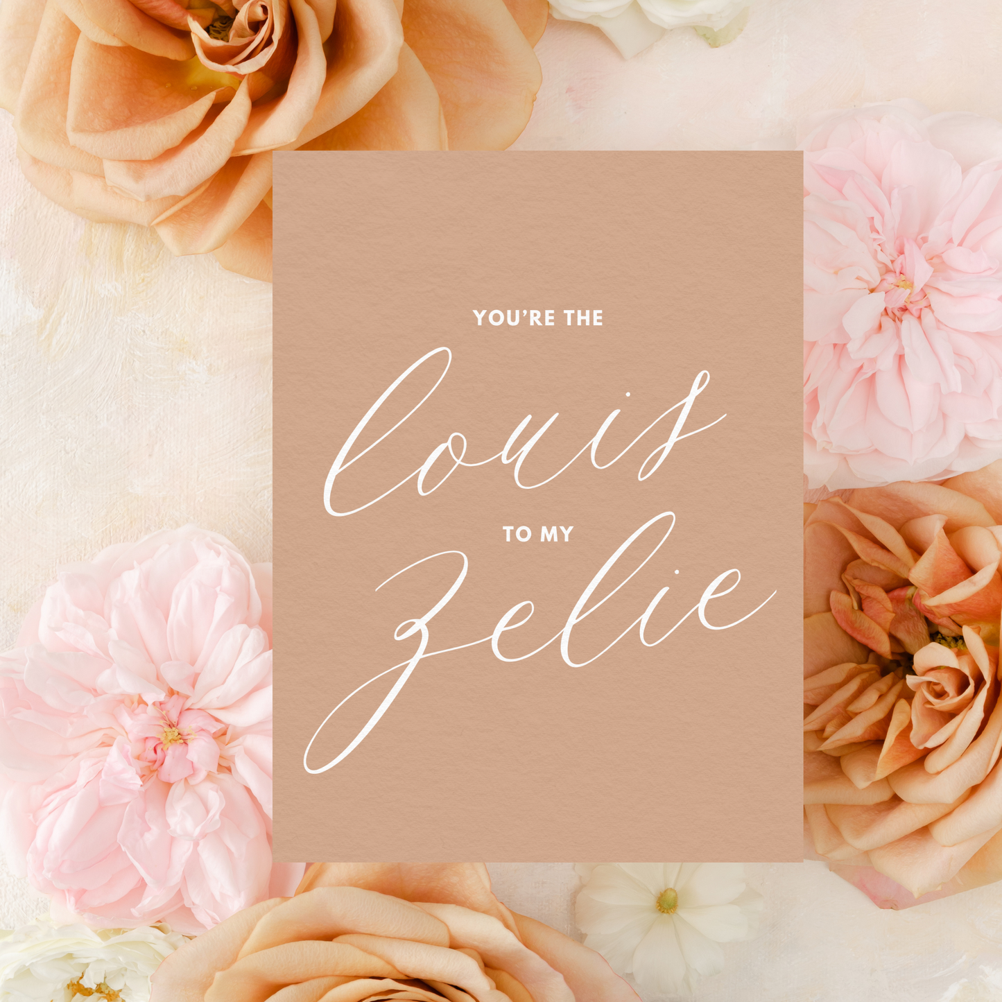 Catholic Valentine's Day Greeting Card, "You are the Louis to my Zelie"