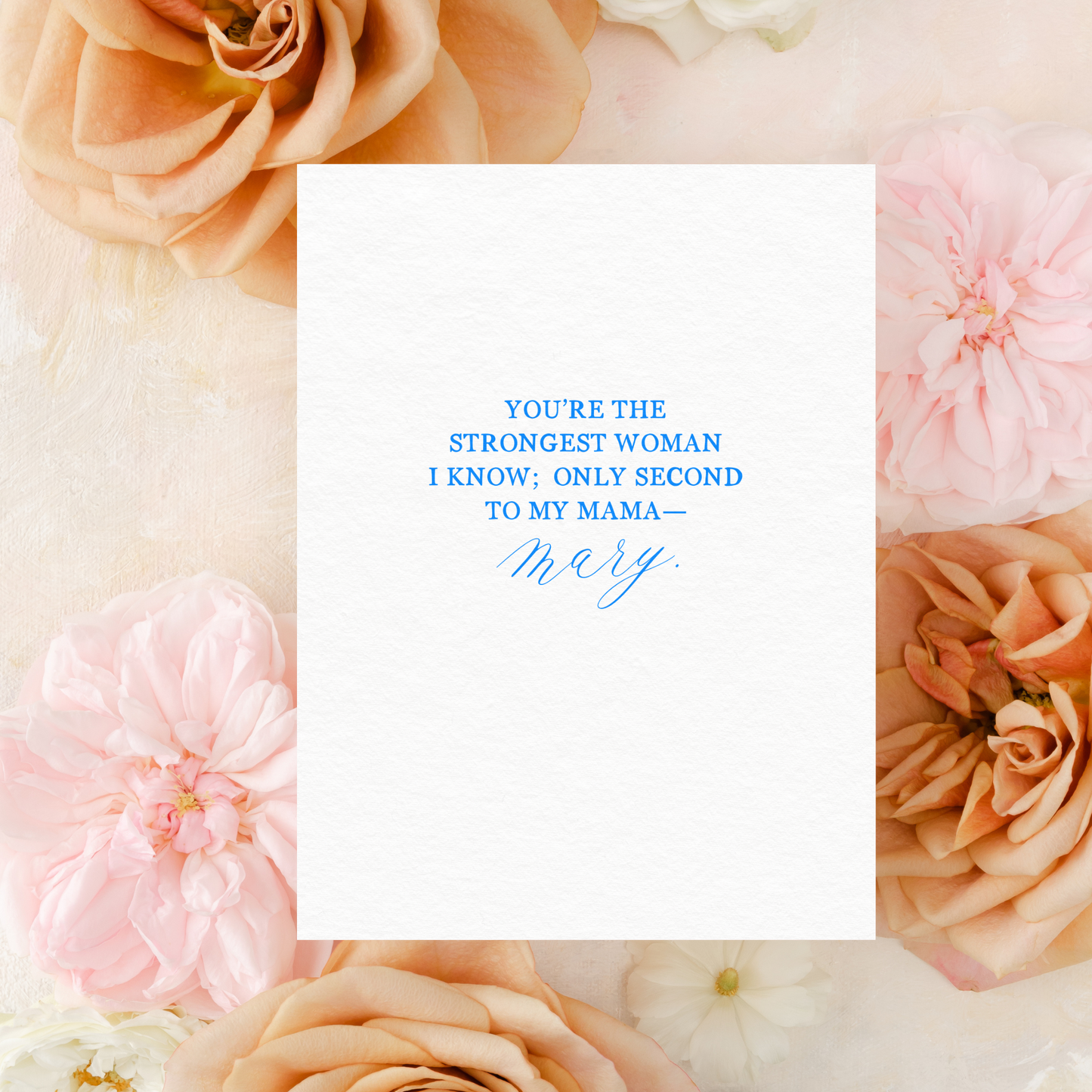Catholic Valentine's Day Greeting Card, "You're the Strongest Woman I Know"