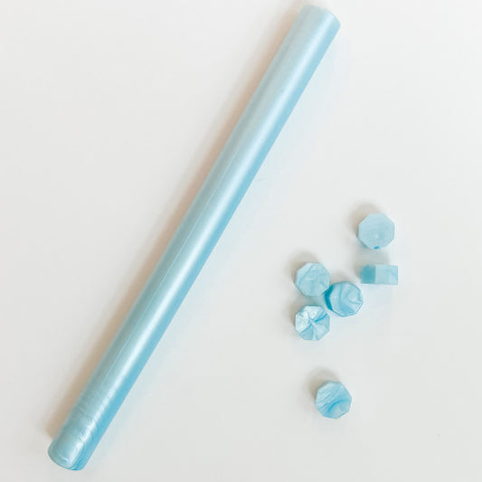 Waters of Baptism Blue Sealing Wax Beads and Sticks, Catholic Wax Seal Stamp Supplies