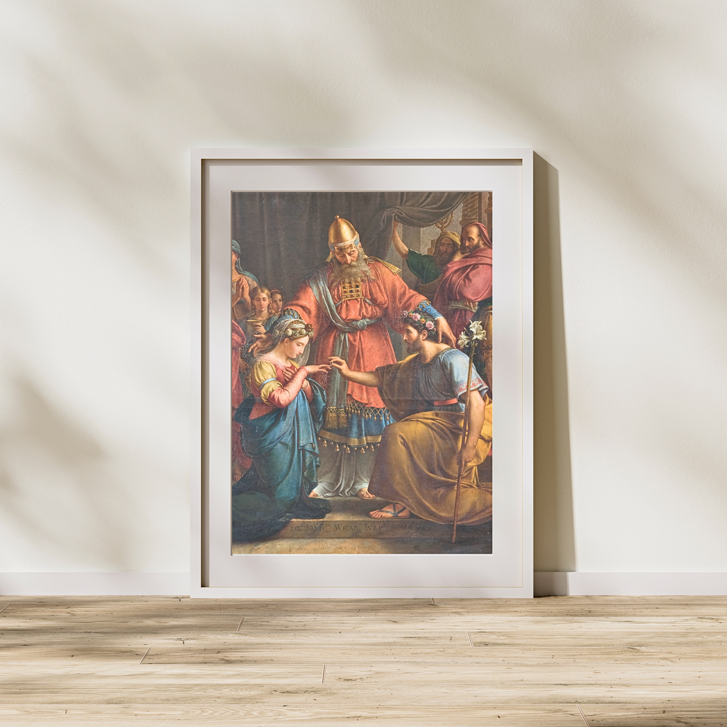 Marriage of Mary and Joseph, Giclée Fine Art Print, Mat Included