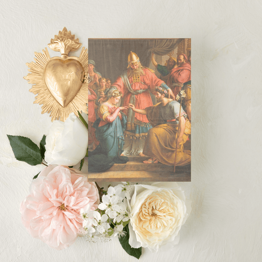 Catholic Mass Cards, Marriage of Mary and Joseph, Marriage Mass Card with Optional Mass Scheduling