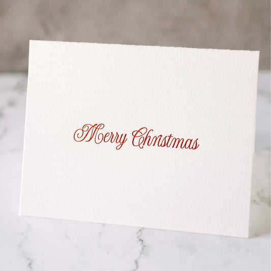 Merry Christmas Letterpress Catholic Christmas Cards