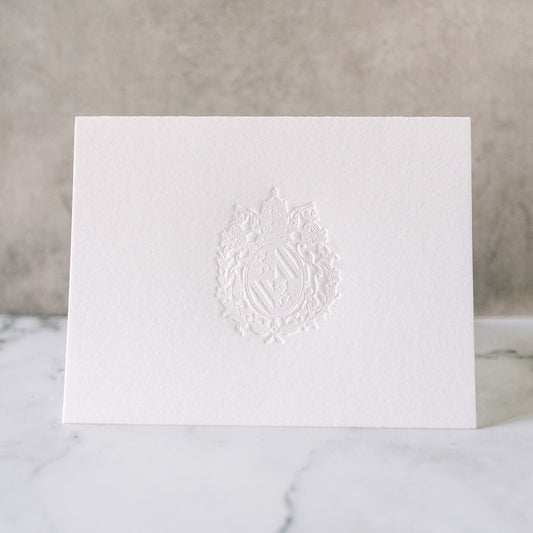 The Coat of Arms of the Catholic Church Letterpress Stationery Notecards