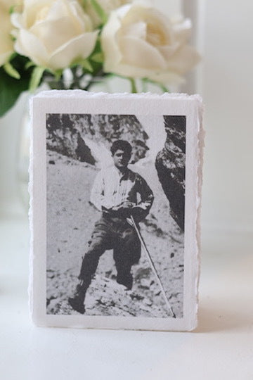 Pier Giorgio Frassati on Deckled-edge Handmade Paper Sacred Art Print