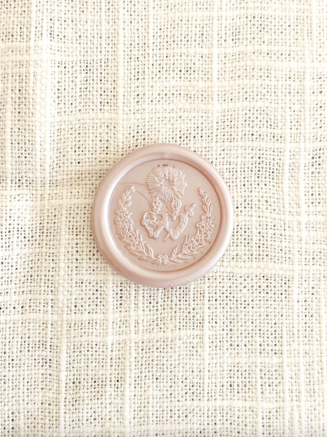 Catholic Wax Seal Stamps  Sacred Heart & Immaculate Heart Crest – Pieta  Paperie LLC